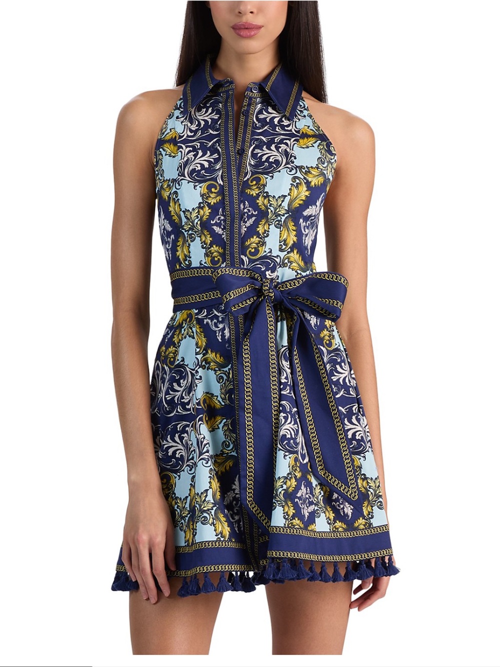 Alice + Olivia Lucy Sleeveless Mini Shirtdr  Dress